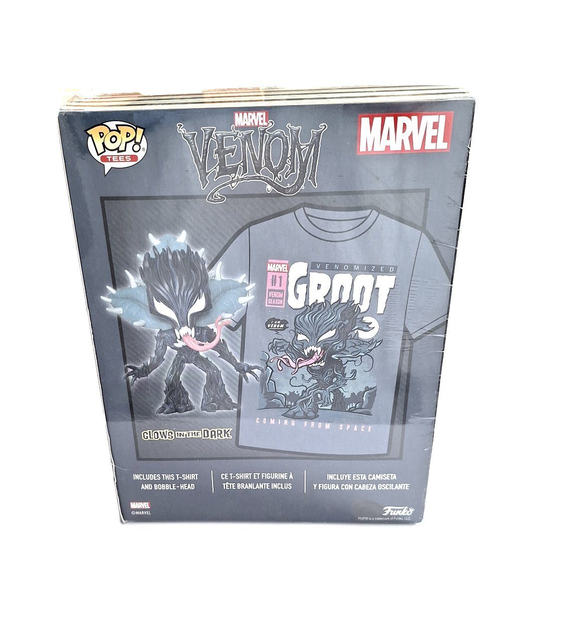 Funko Comicfigur MARVEL Venom "Gr. + Sammel Shirt M" Venomized T Figur Groot