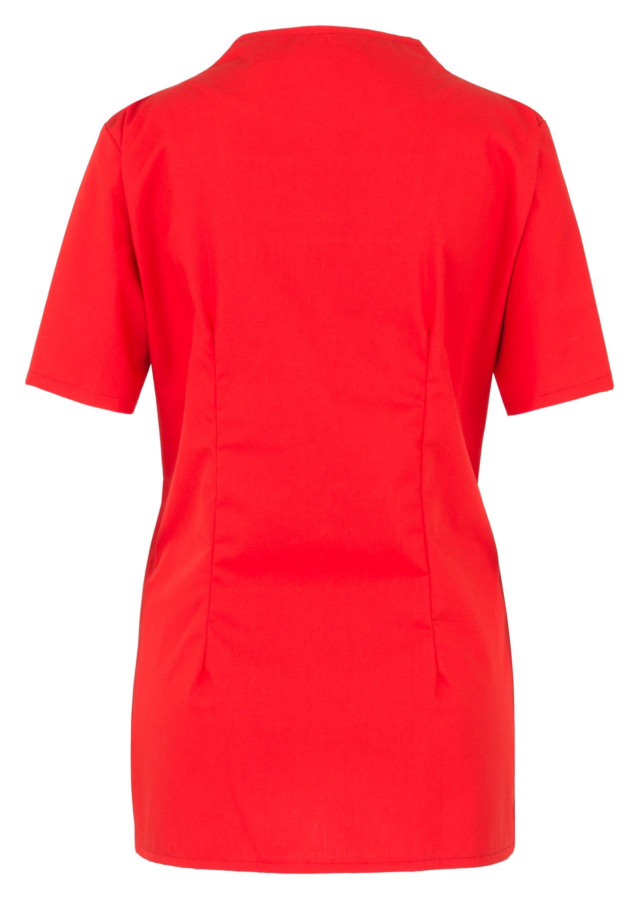BEB Schlupfbluse beb MEDIZIN/PFLEGE Damen KASACK Kurzarm Baumwollmix Rot günstig online kaufen