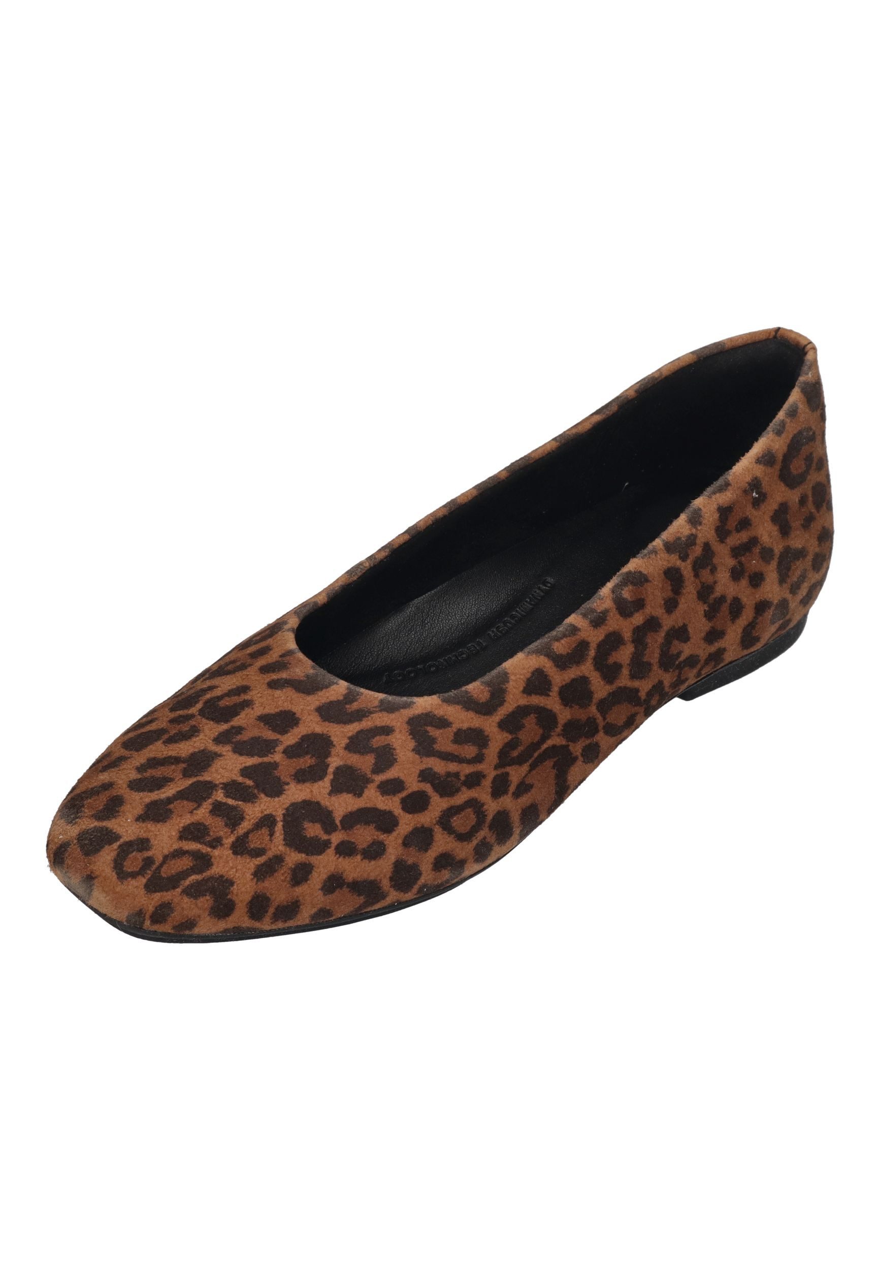 Fitflop DELICATO SUEDE LEOPARD BALLERINAS Ballerina Tan Black