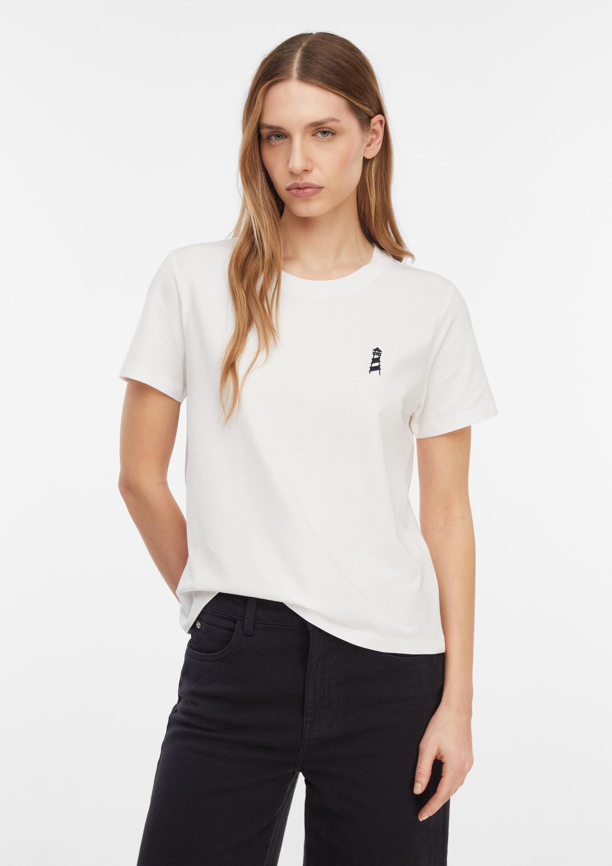 comma Kurzarmshirt T-Shirt T-Shirt mit Artwork günstig online kaufen