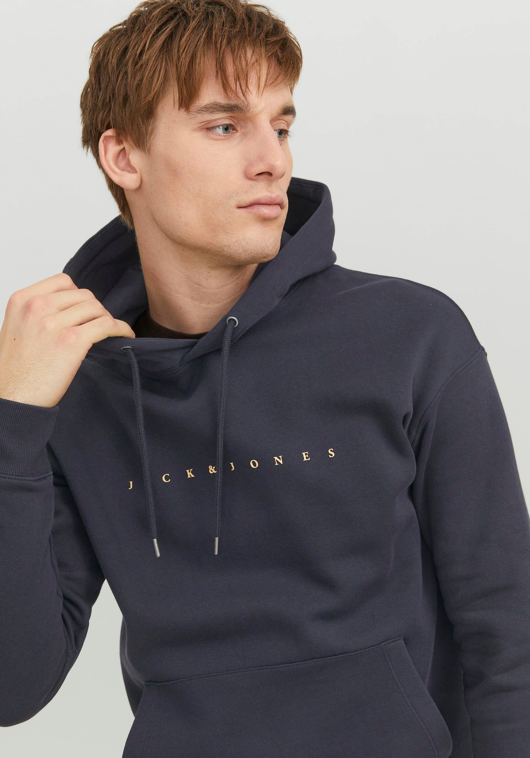 Jones Navy & JJESTAR Dark NOOS HOOD Jack JJ SWEAT Kapuzensweatshirt