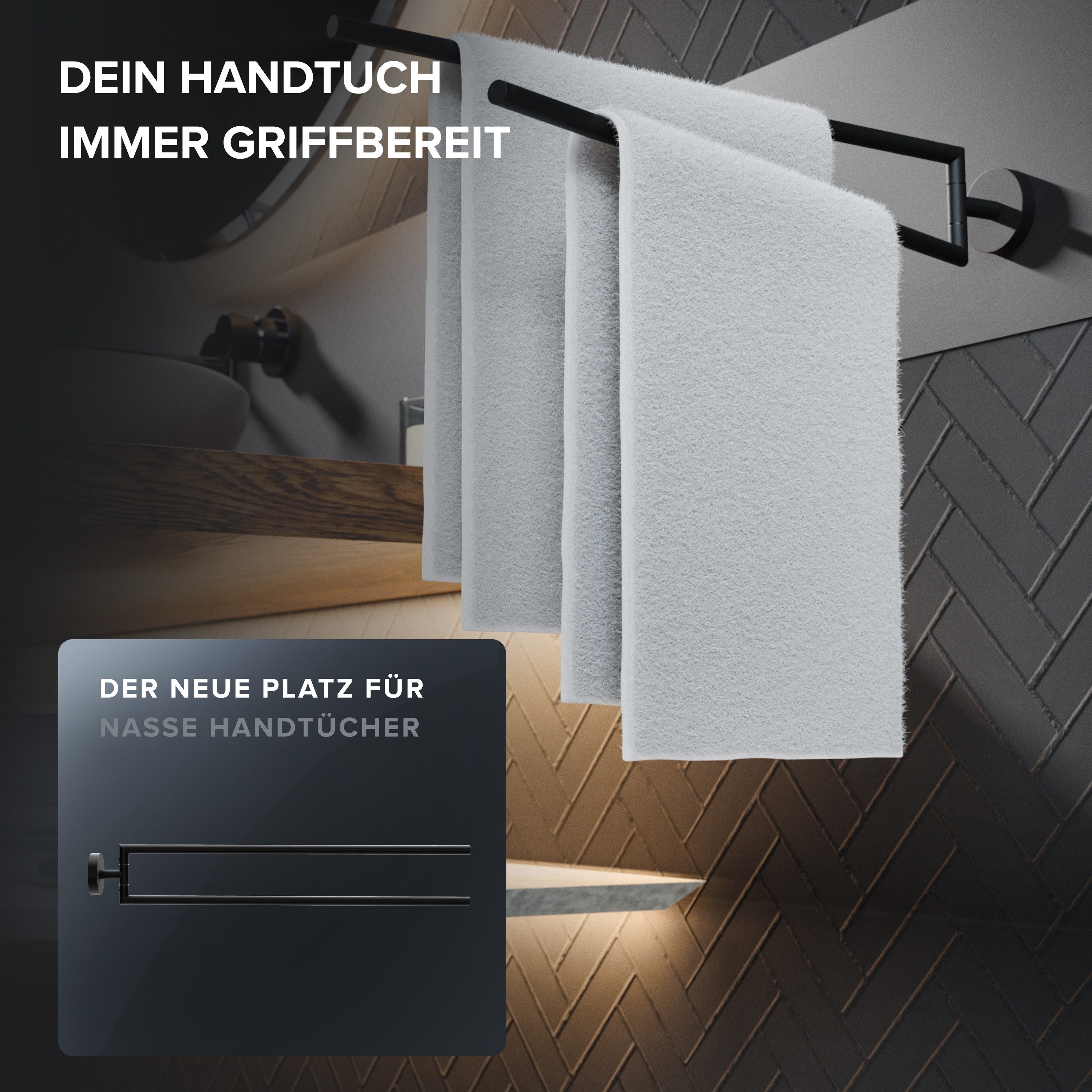 ovimar Doppelhandtuchhalter Senja, aus Edelstahl in günstig online kaufen