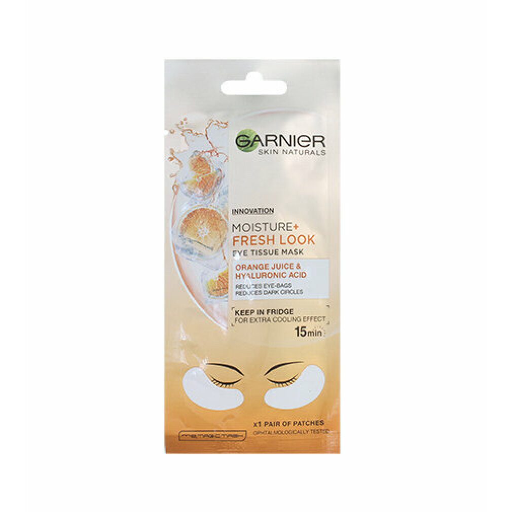 GARNIER Körperpflegemittel Aufregende Augenmaske mit Orangensaft und Augentuchmaske