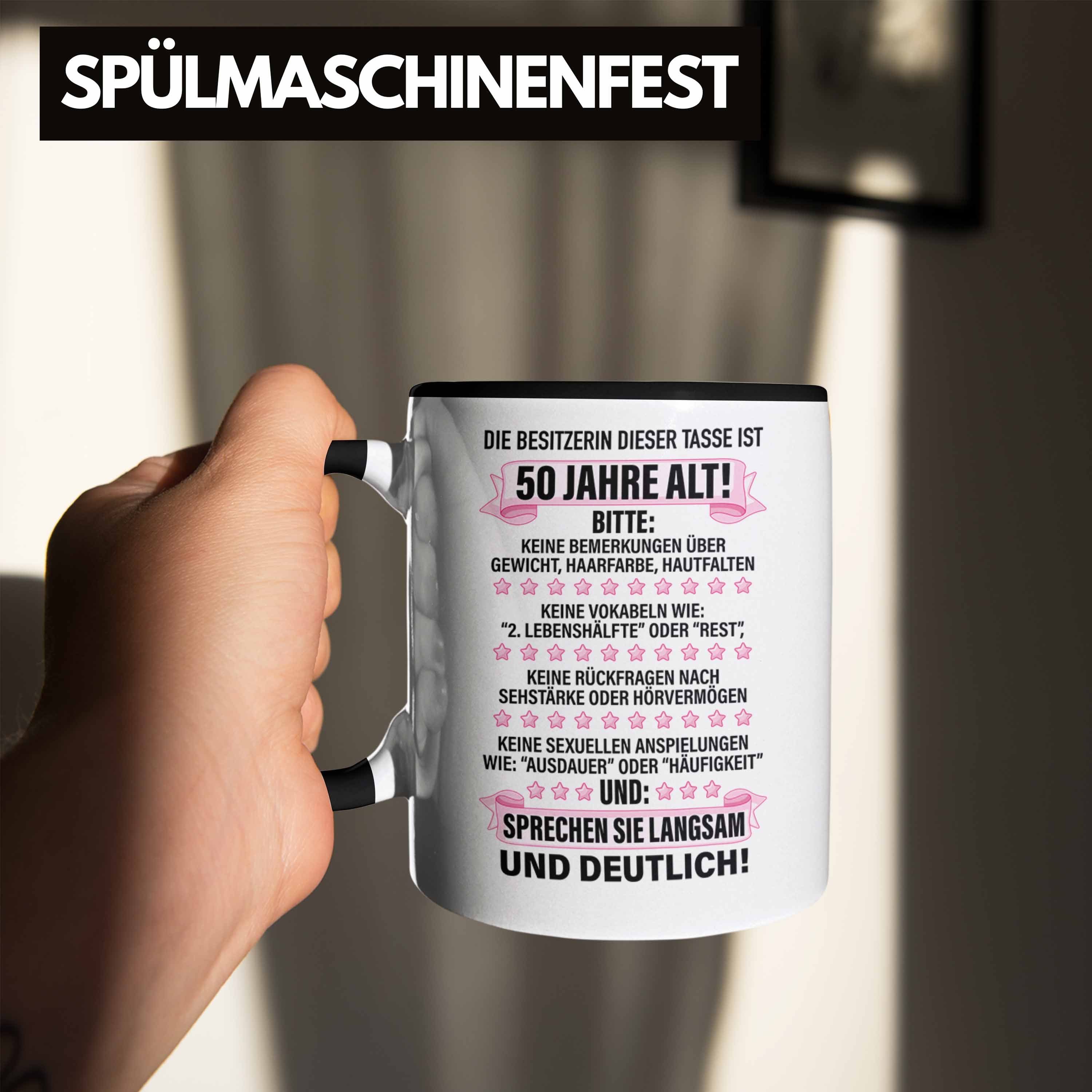 50er 50. Mutter Geschenk Schwarz Tasse Lustiger Spruch - Mama Witzig Trendation Trendation Tasse Perfektion Geburtstag Frauen Geburtstag Spruch Geschenkidee