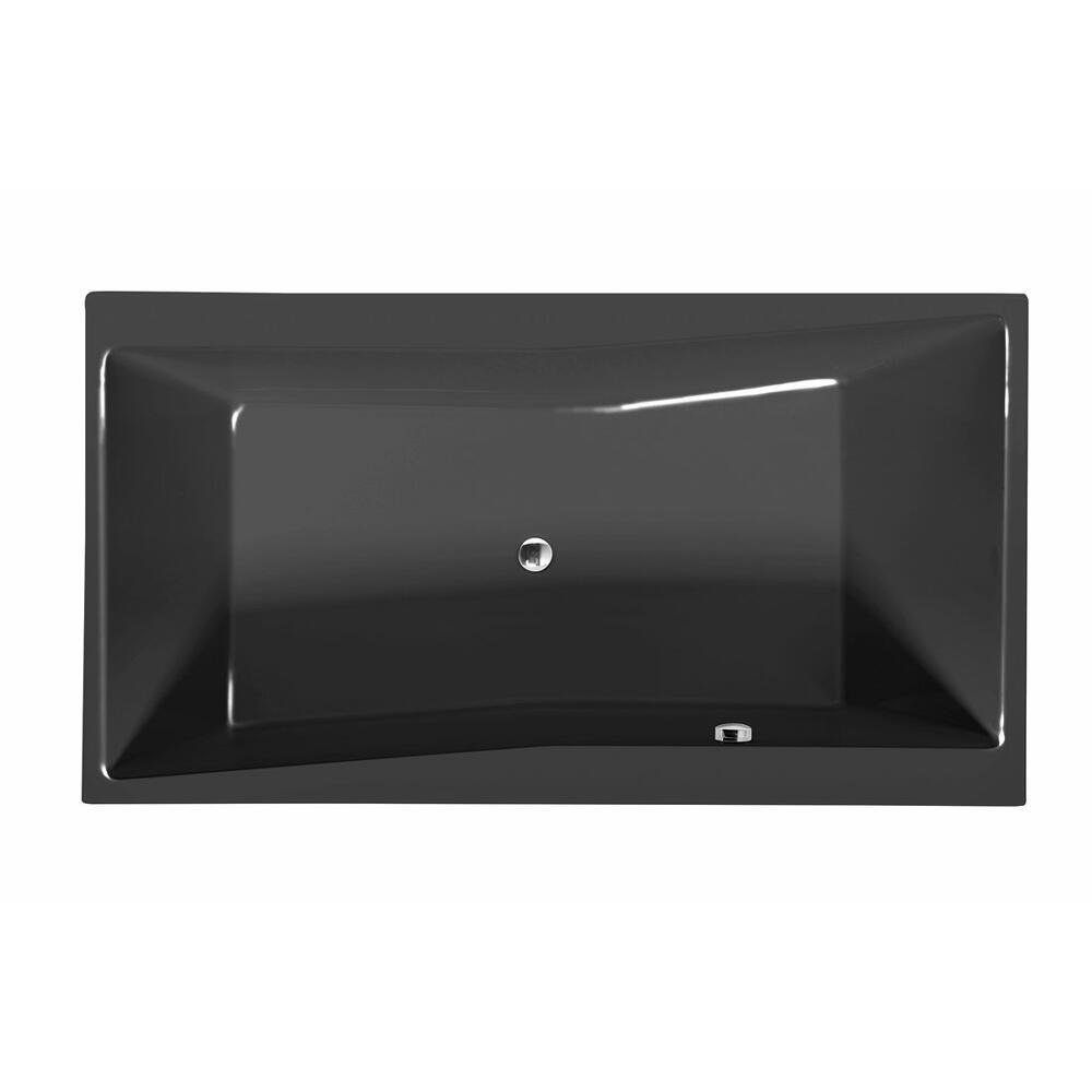 HAK Badewanne QUEST Rechteckwanne,180x100x49cm,dunkelgrau