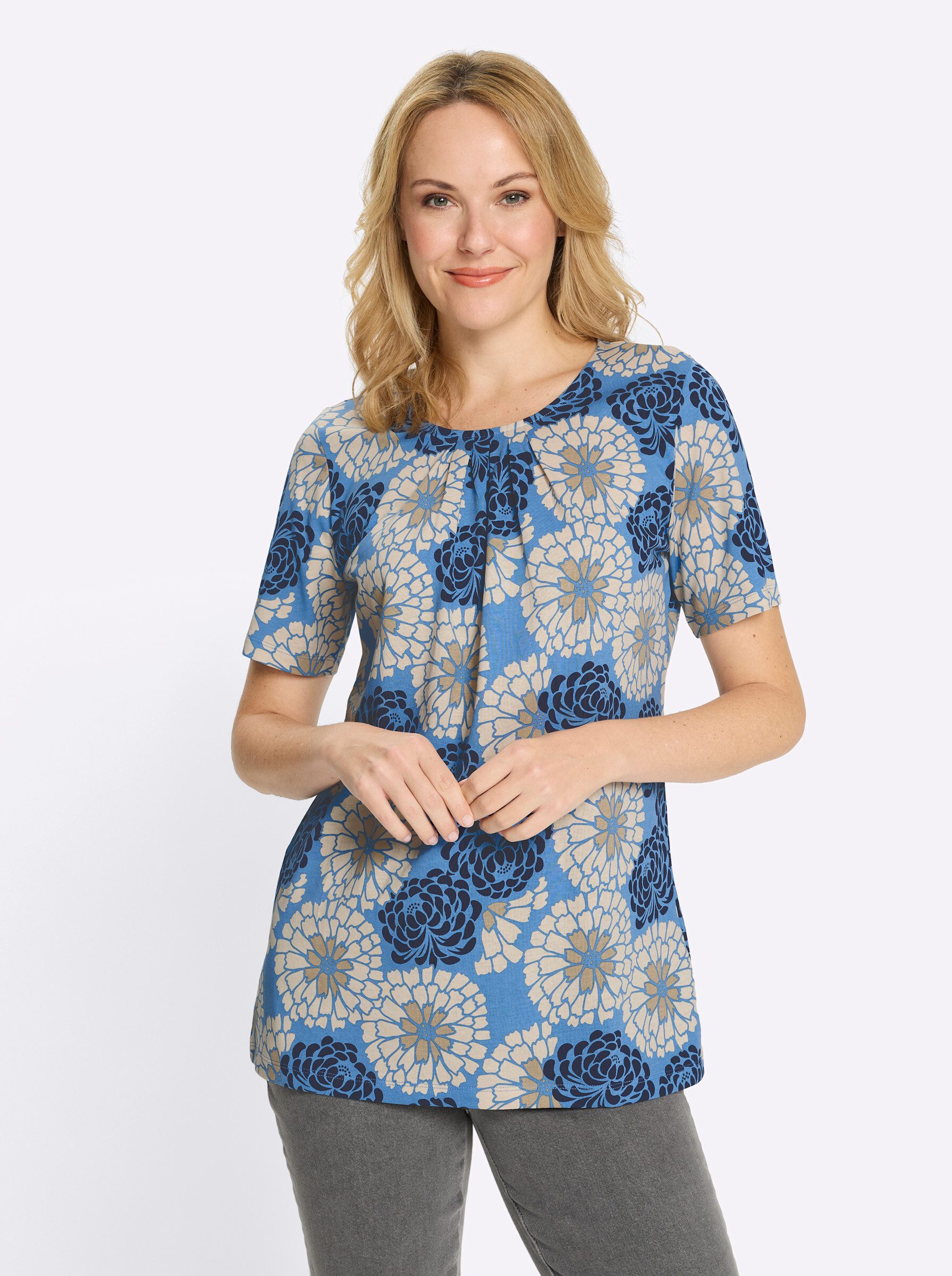 T-Shirt Longshirt Kurzarm