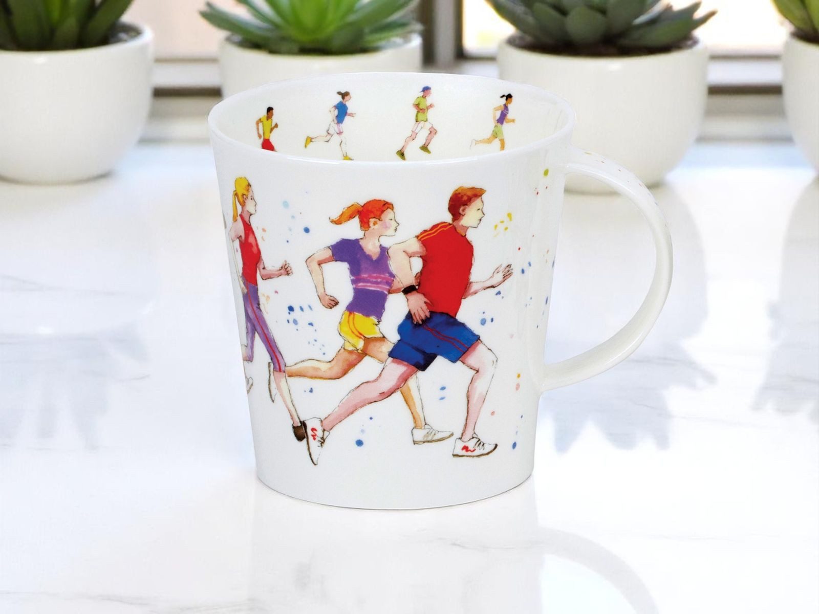 Dunoon Tasse Becher Cairngorm Going Distance 0,48l Fine Bone China Porzellan 480 ml, 1-tlg., Porzellan, Spülmaschinengeeignet