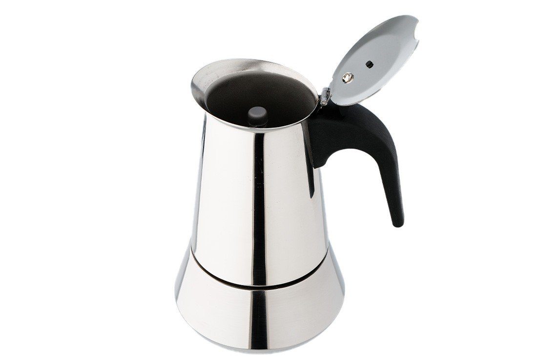 Kaffeekanne rostfreier Tassen Dekonaz 4 Espressokanne Stahl