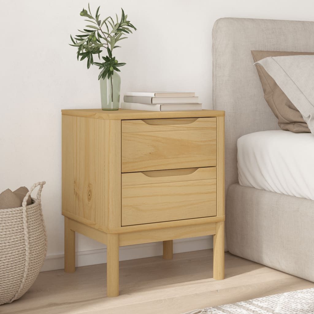vidaXL Nachttisch Nachttisch Wachsbraun 45x39x57 cm günstig online kaufen