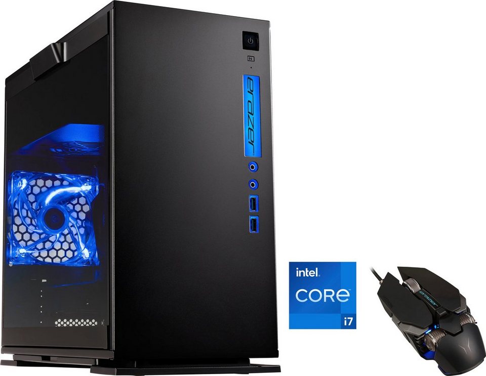 Medion® ERAZER® Engineer P10 Gaming-PC (Intel® Core i7 12700F, GeForce RTX  3060 LHR, 16 GB RAM, 1000 GB SSD, Luftkühlung), Intel®Core™i7-12700F 2,5  GHz (Turbo-Boost bis 4,4 GHz)