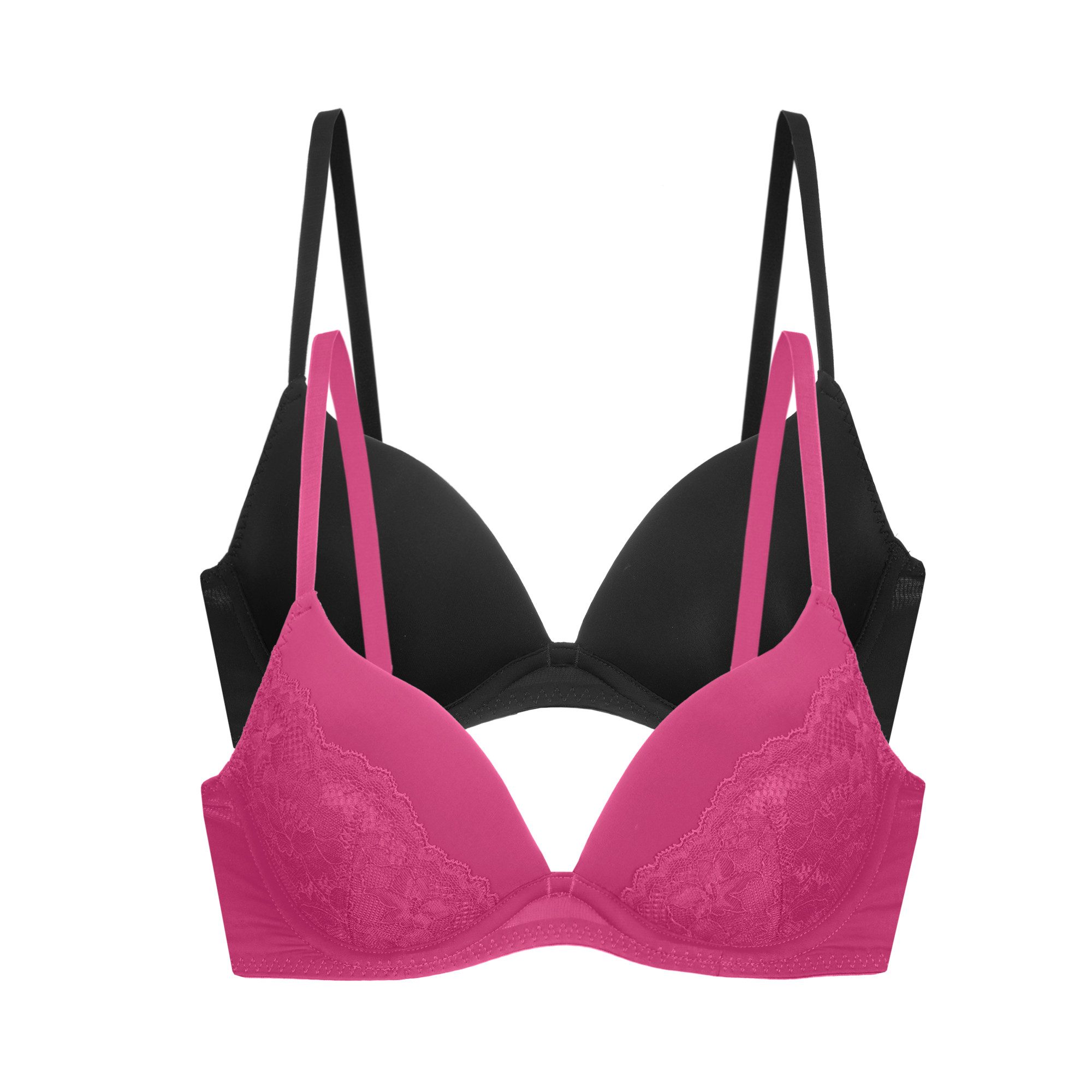 Dorina Push-up-BH Willa (2er Pack) leicht gepolsterte Cups, mit Bügel
