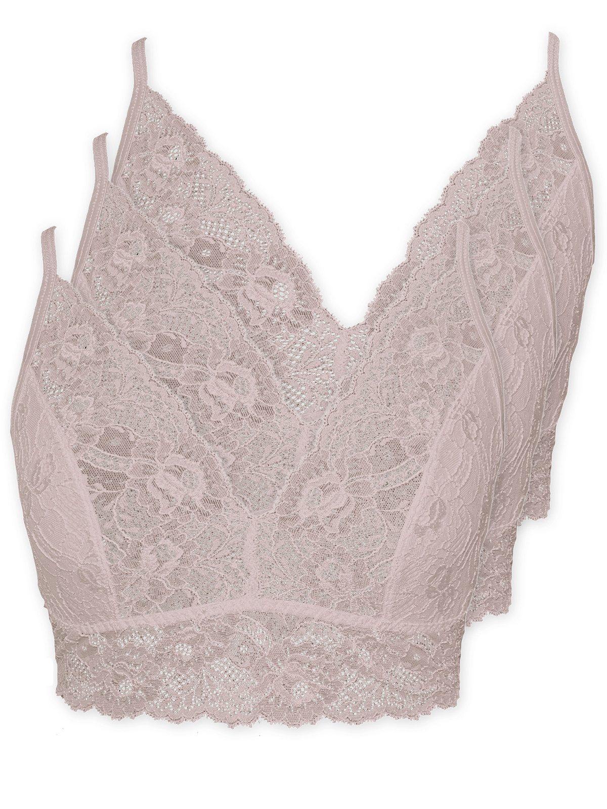 Pompadour Bustier 3er Pack Bustier Temptation (Packung, 3-tlg) -