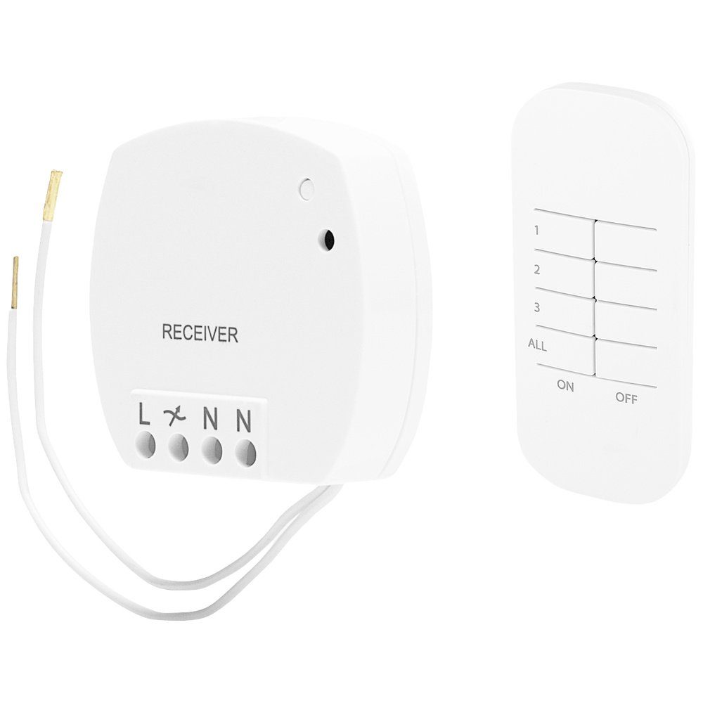 Smartwares SH4-99560 FSK 433 MHz Funk-Schalter, Fernbedienung mit Di Smart-Home-Zubehör