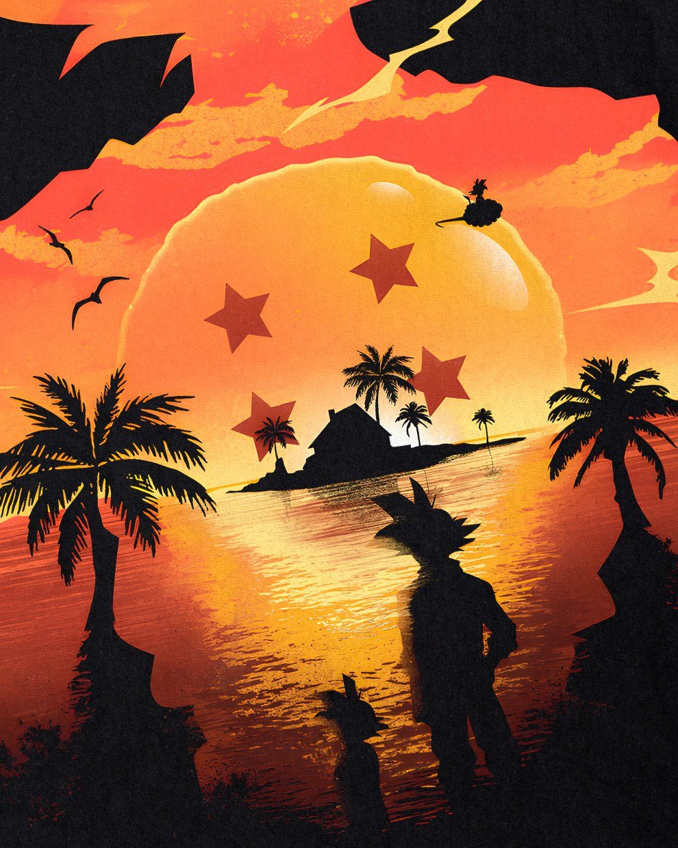 style3 T-Shirt Saiyajin Sunset super dragonball günstig online kaufen