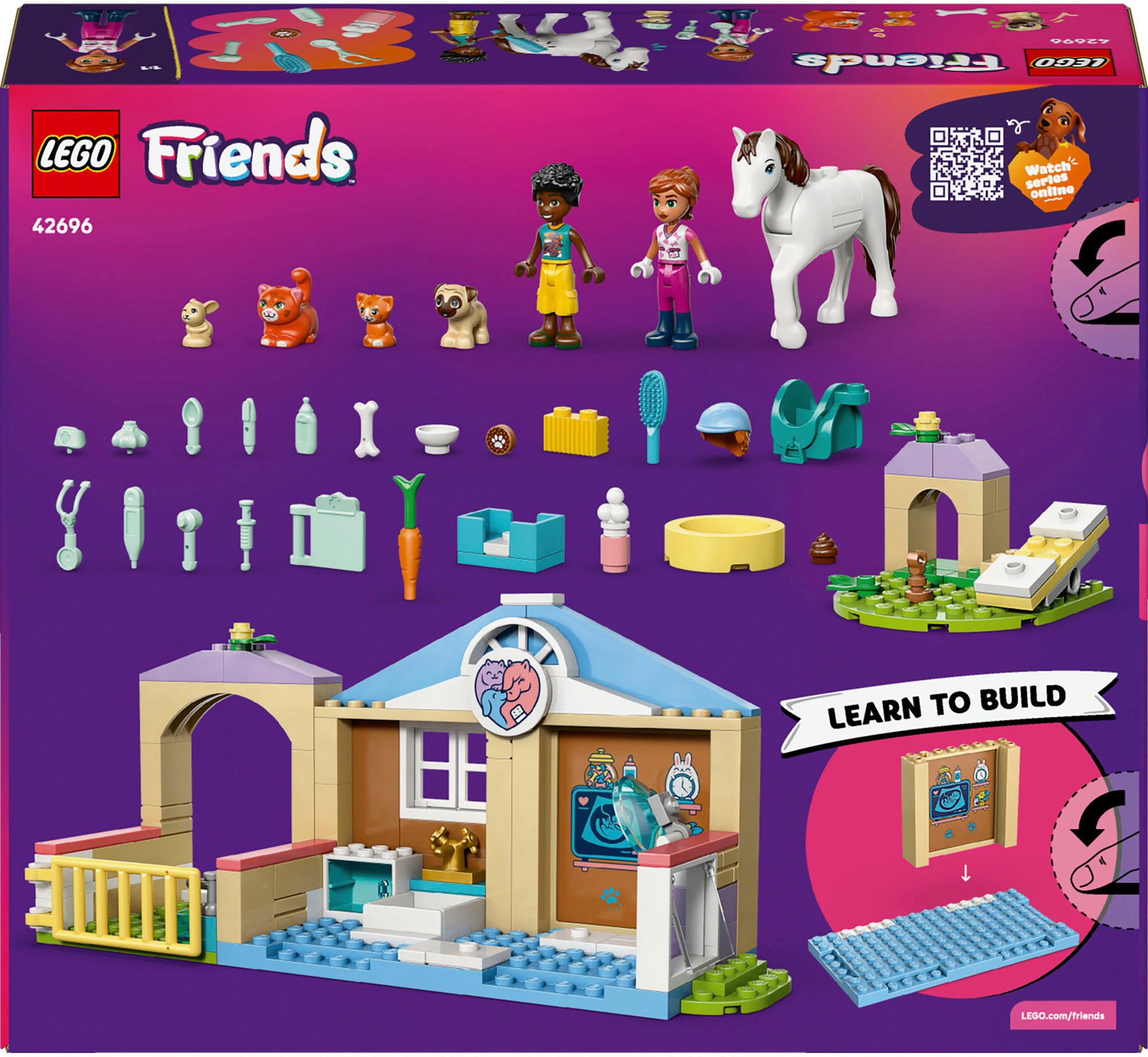 LEGO® Tierklinik (42696), LEGO Friends Konstruktionsspielsteine, (141 St), günstig online kaufen