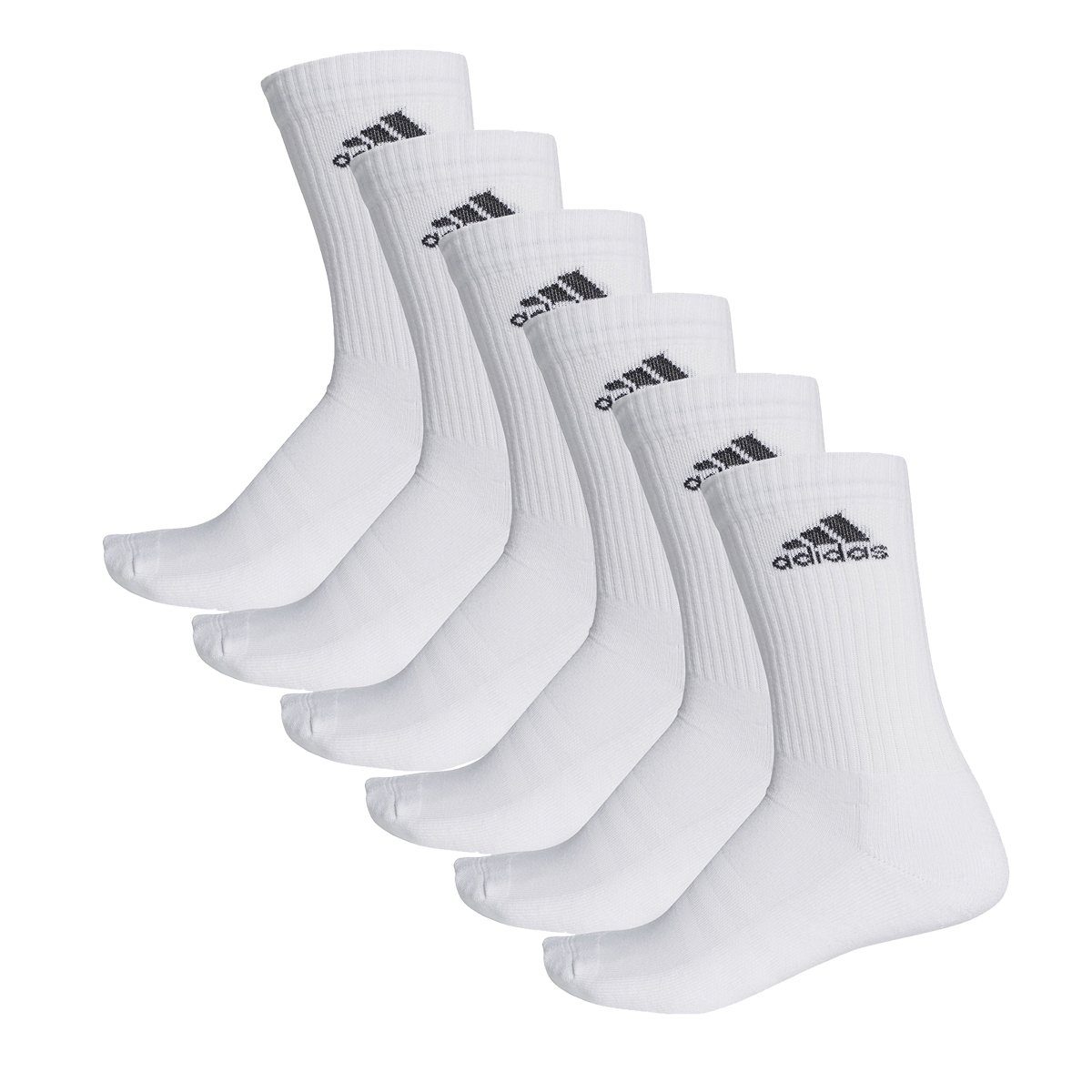 6P CUSHIONED adidas (6-Paar) Performance White CREW 3S Socken