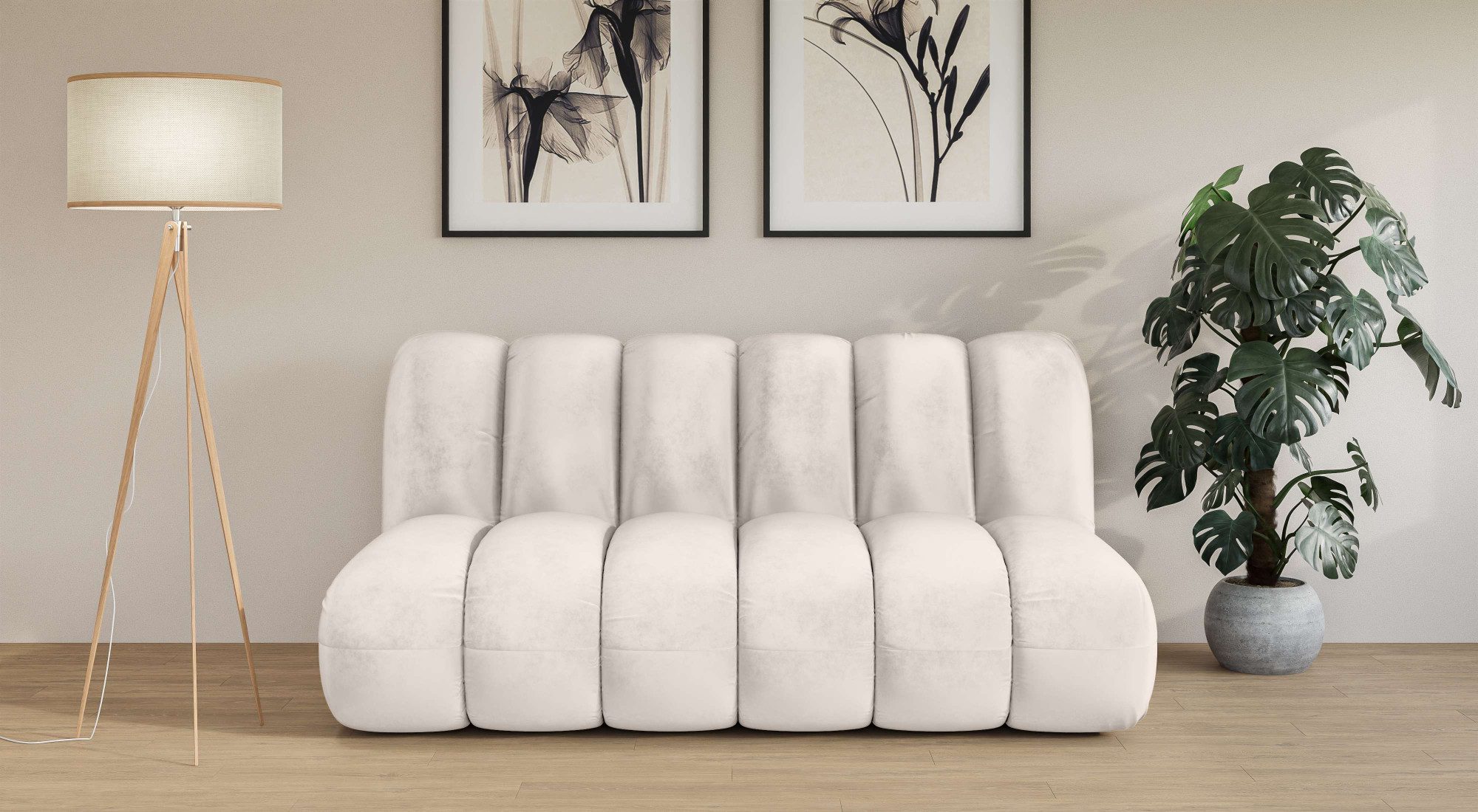 LeGer Home by Lena Gercke 2,5-Sitzer "Priya Designersofa, moderne Steppung, günstig online kaufen