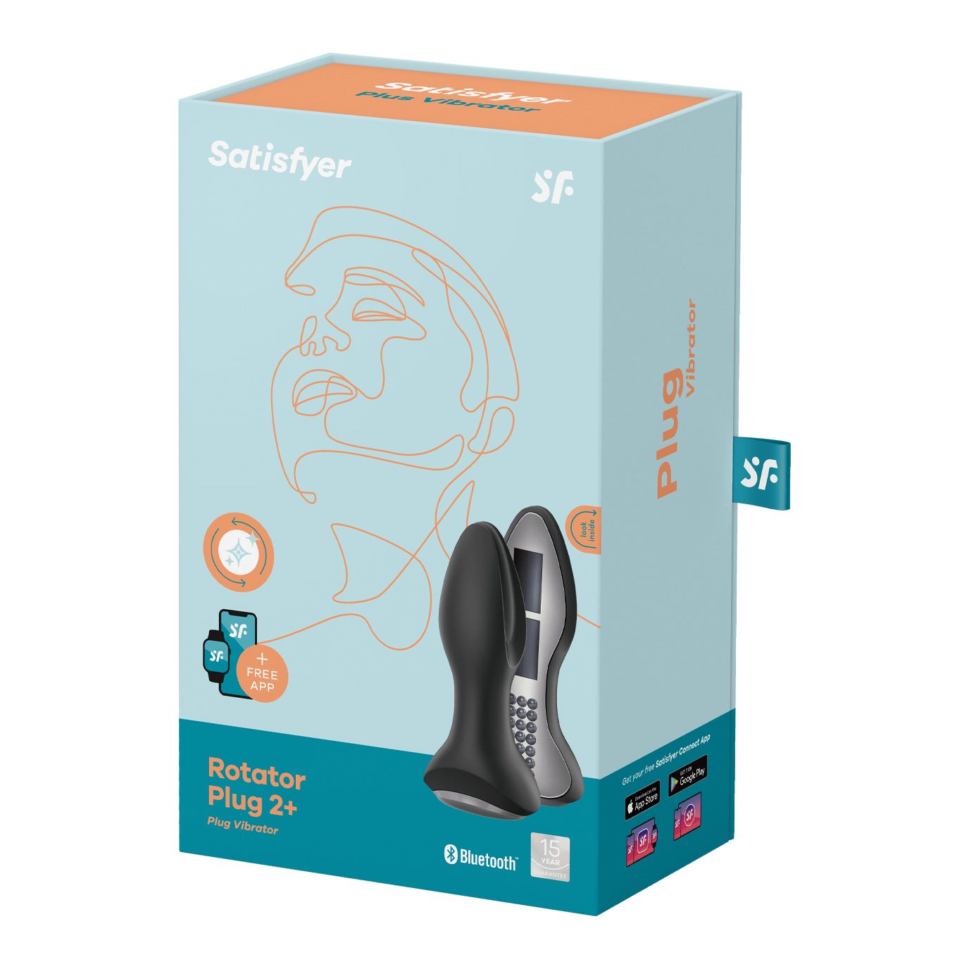 Satisfyer "Rotator Satisfyer Connect Plug 13cm Bluetooth, Analvibrator, App", schwarz 2 Anal-Stimulator