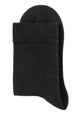 LASCANA Basicsocken (Packung, 7-Paar) in bunten Melange-Farben