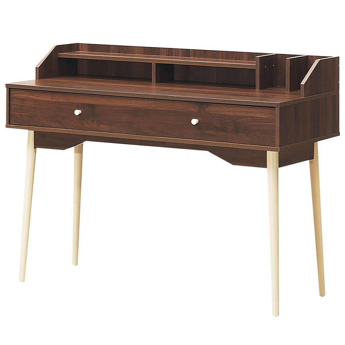 KOMFOTTEU Computertisch mit Schublade, Schreibtisch günstig online kaufen