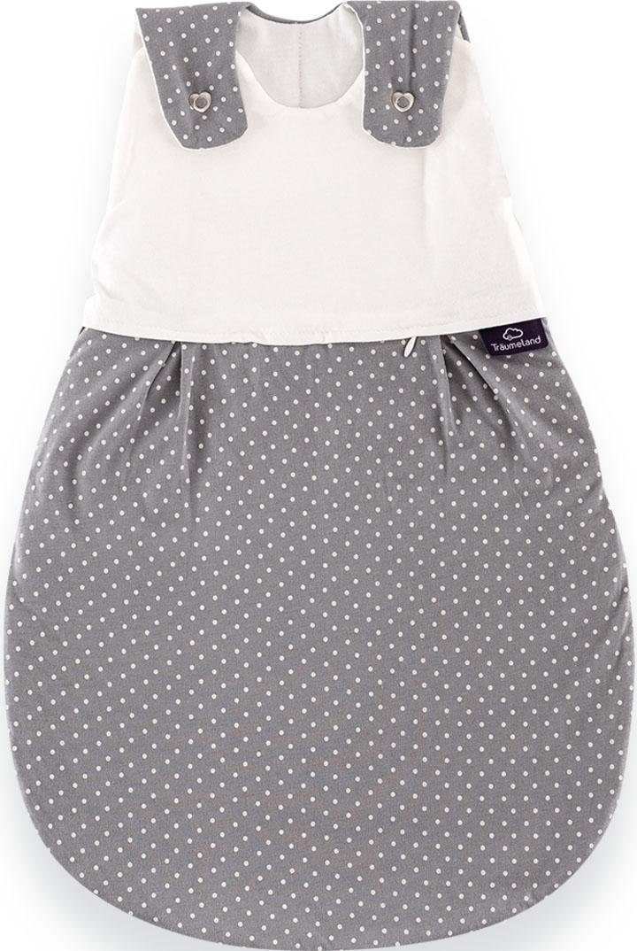 Träumeland Babyschlafsack Außenschlafsack Pünktchen grau (1 tlg) günstig online kaufen