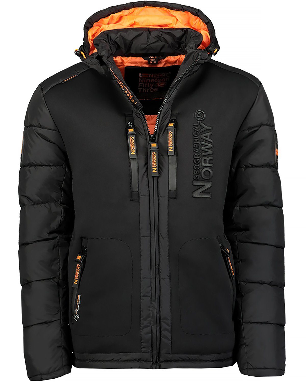 Geographical Norway Steppjacke Geographical Norway Herren Steppjacke babeachwood (1-St) Steppjacke mit Schriftzug