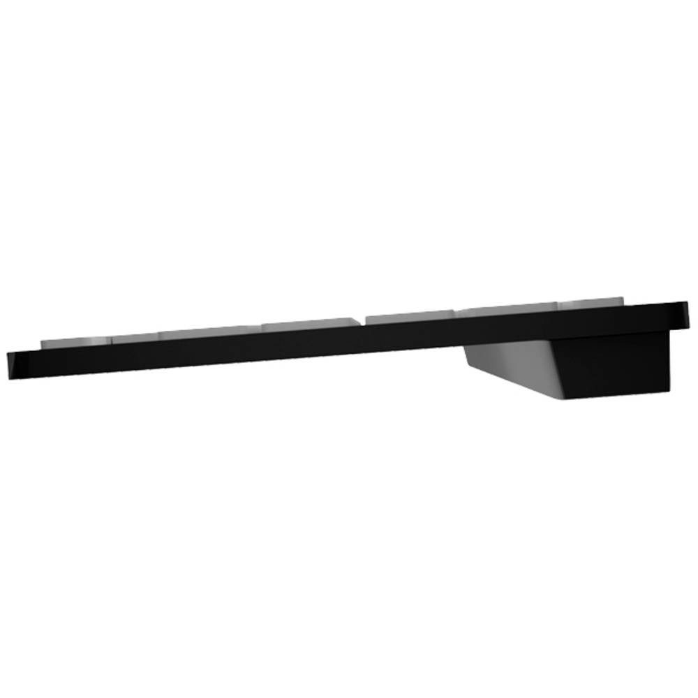 Logickeyboard White on Black dt. (PC/BT LKB-LPWB-BTPC-DE Tastatur (Multimediatasten, USB-Hub, Geräuscharme Tasten) – Bild 4 von 5