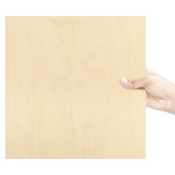 Belle Vous Streudeko 3mm Sperrholzplatten - 20er Pack, 30x30cm, 3mm Plywood Sheets - 20 Pack, 30x30cm