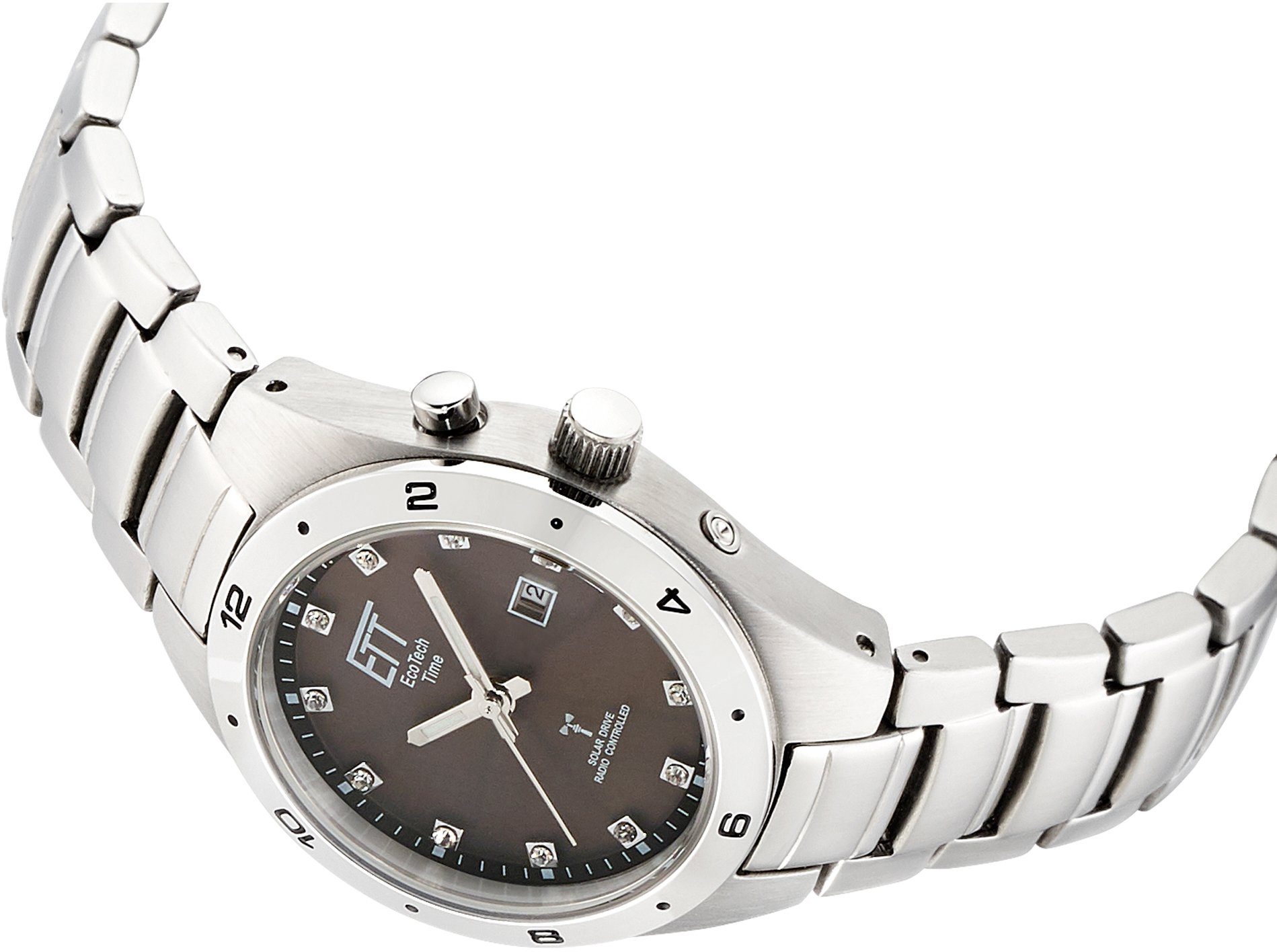 ETT Funkuhr Altai ELS-11442-21M, Armbanduhr, Damenuhr, Solar, Datum, Edelst günstig online kaufen