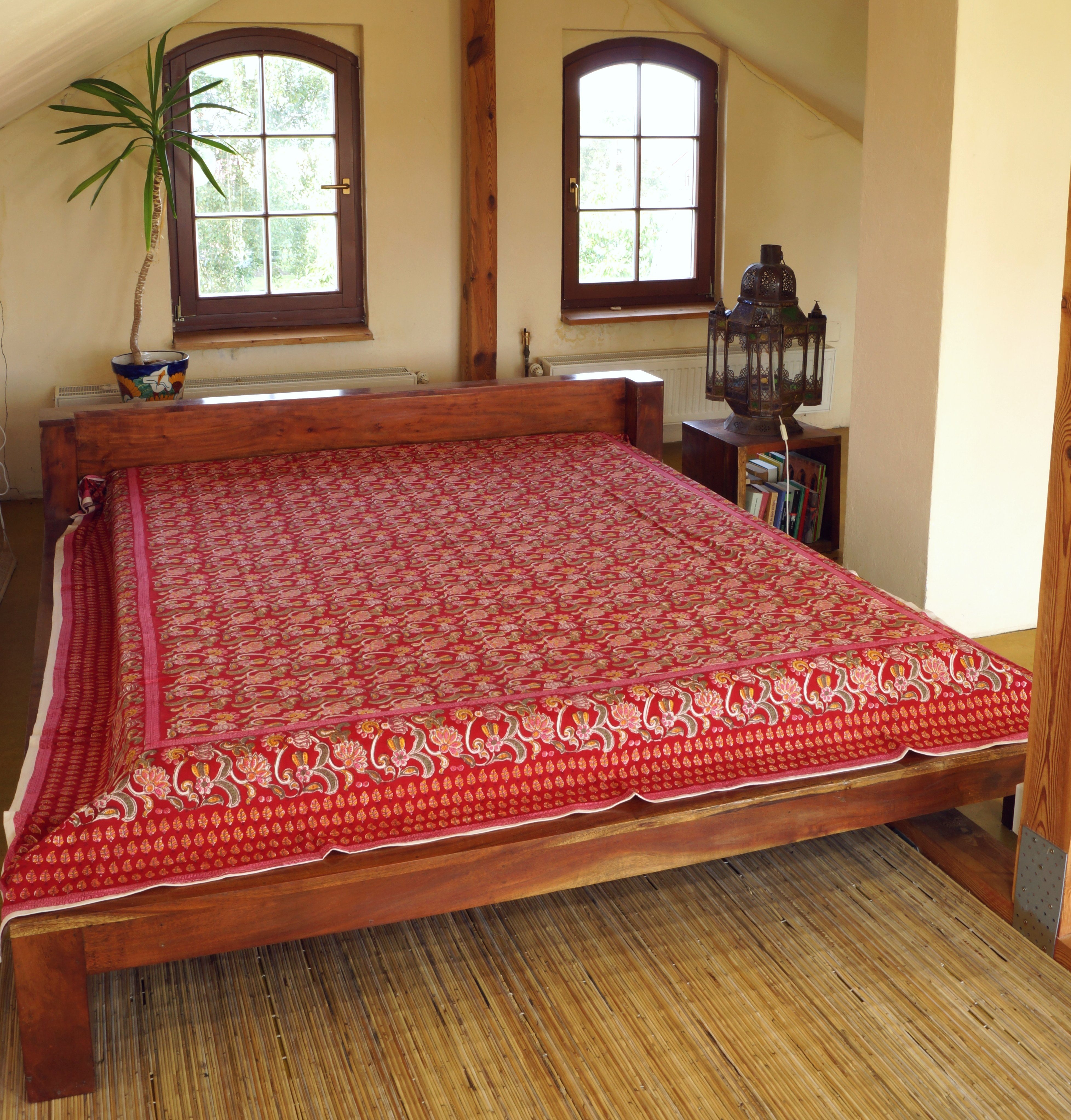 Guru-Shop Tagesdecke Blockdruck Tagesdecke, Bett & Sofaüberwurf,.. günstig online kaufen