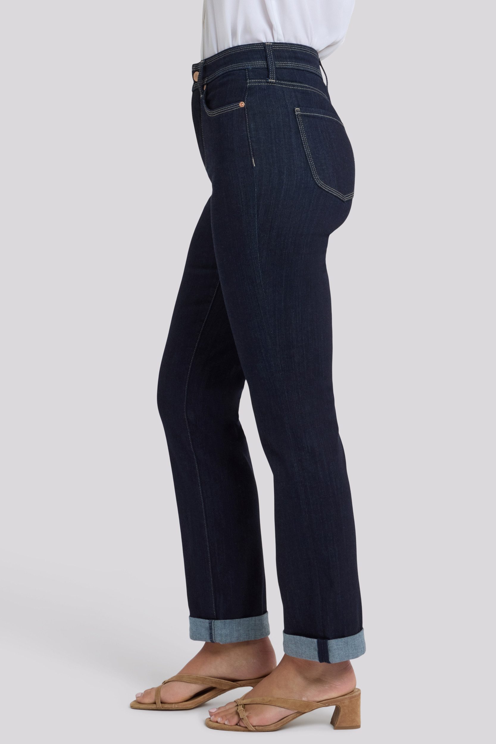 NYDJ Straight-Jeans Marilyn Straight Jeans in Sure Stretch® Denim mit High Rise