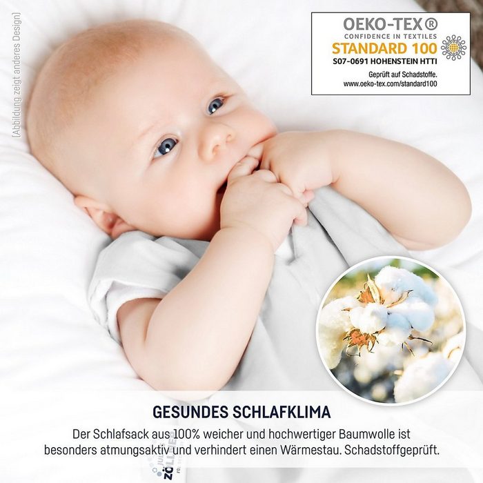 Julius Zöllner Babyschlafsack Sommerschlafsack 70 cm Safari - TOG 0 5 VG8907