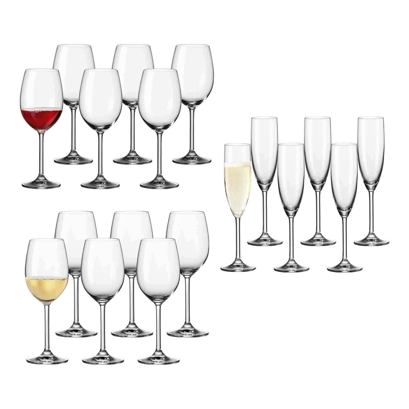 LEONARDO Glas Daily Wein- und Sektgläser 18er Set, Glas