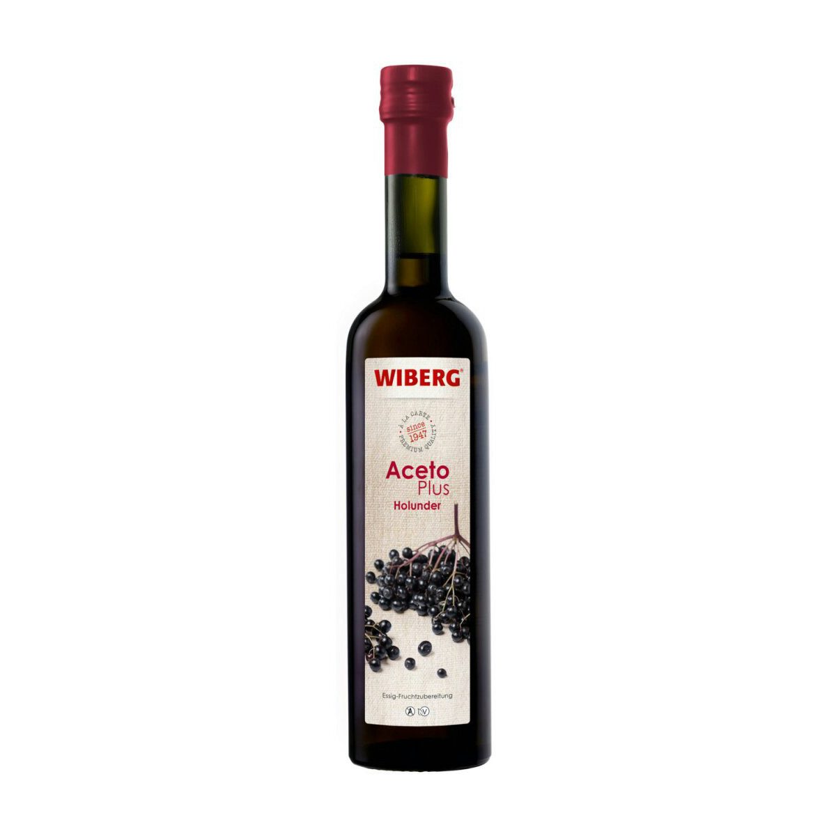 WIBERG Essig, Wiberg Aceto Plus Holunder Essig Fruchtzubereitung säuerlich 500ml