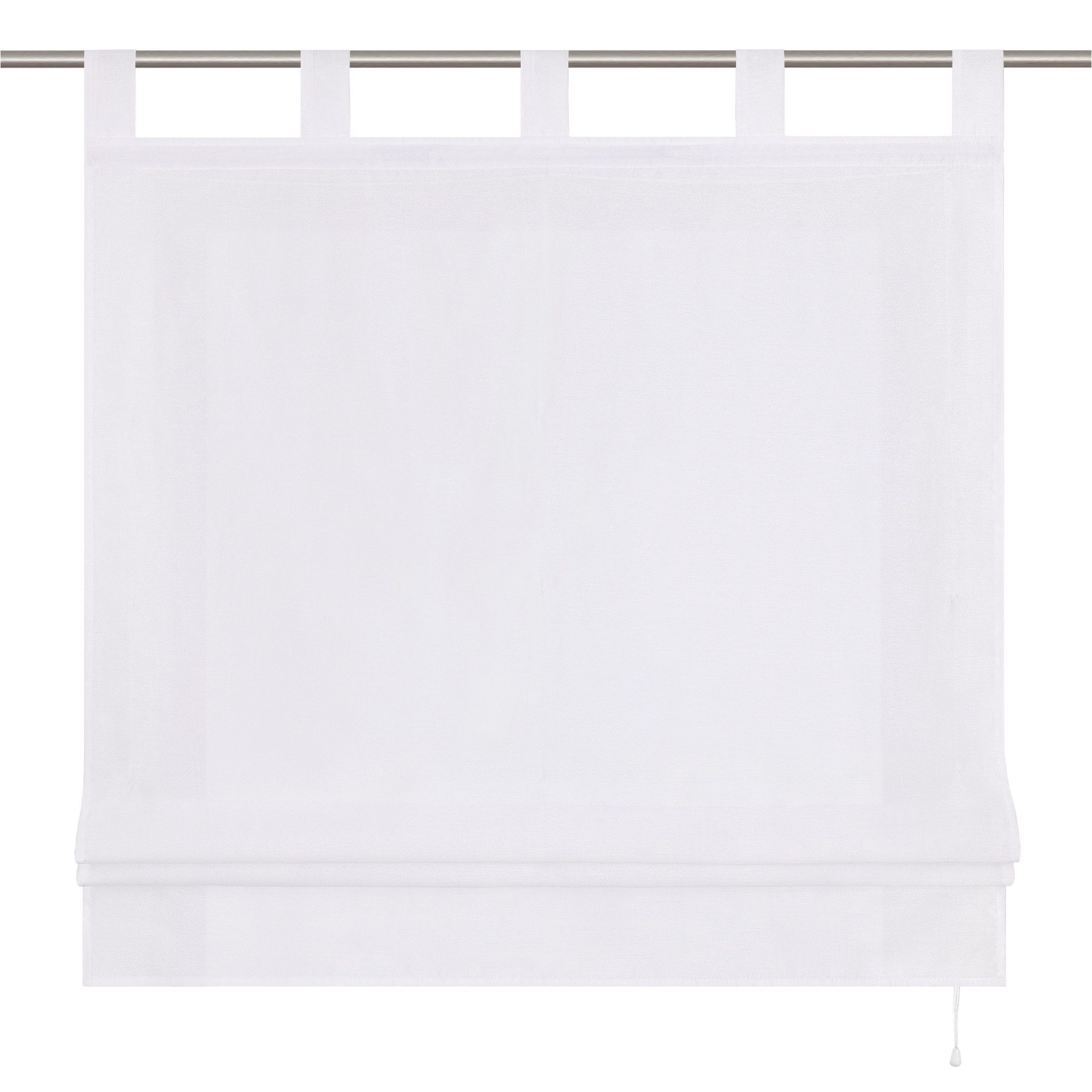 Joyswahl Raffrollo, mit Schlaufen, Uni Strukturiertes Gewebe Gardinen Küche günstig online kaufen