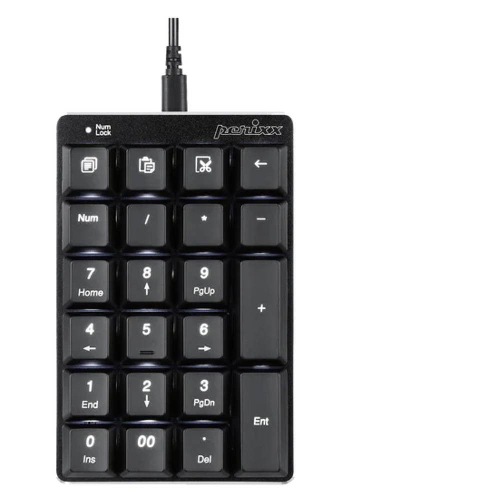 Perixx Nummernblock 11605 Tastatur (Beleuchtet)