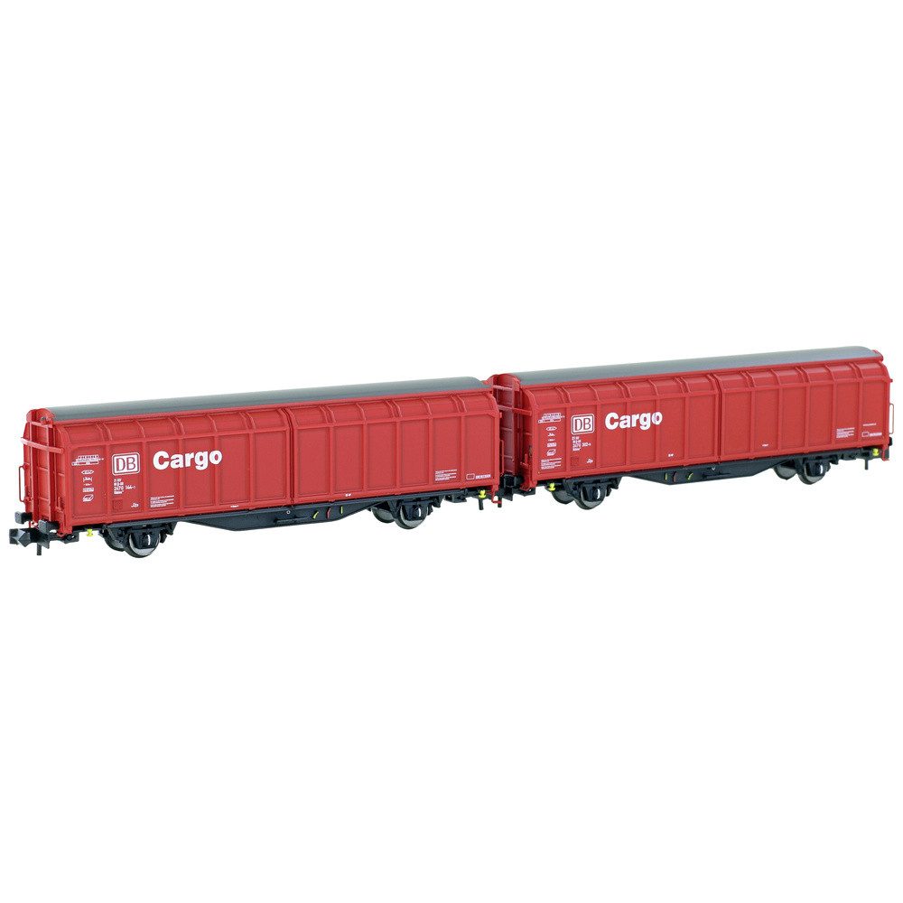 Güterwagen Hobbytrain H24651 N 2er-Set Schiebewandwagen Hbbillns der DB Cargo
