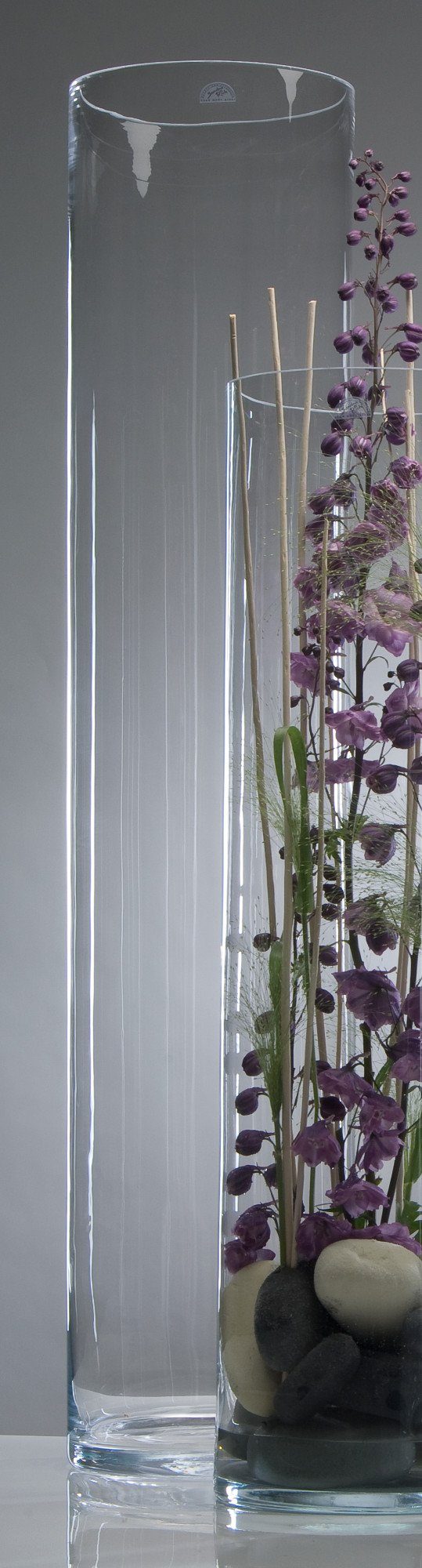 Sandra Rich Dekovase Glasvase XXL klar zylindrisch - cold cut günstig online kaufen