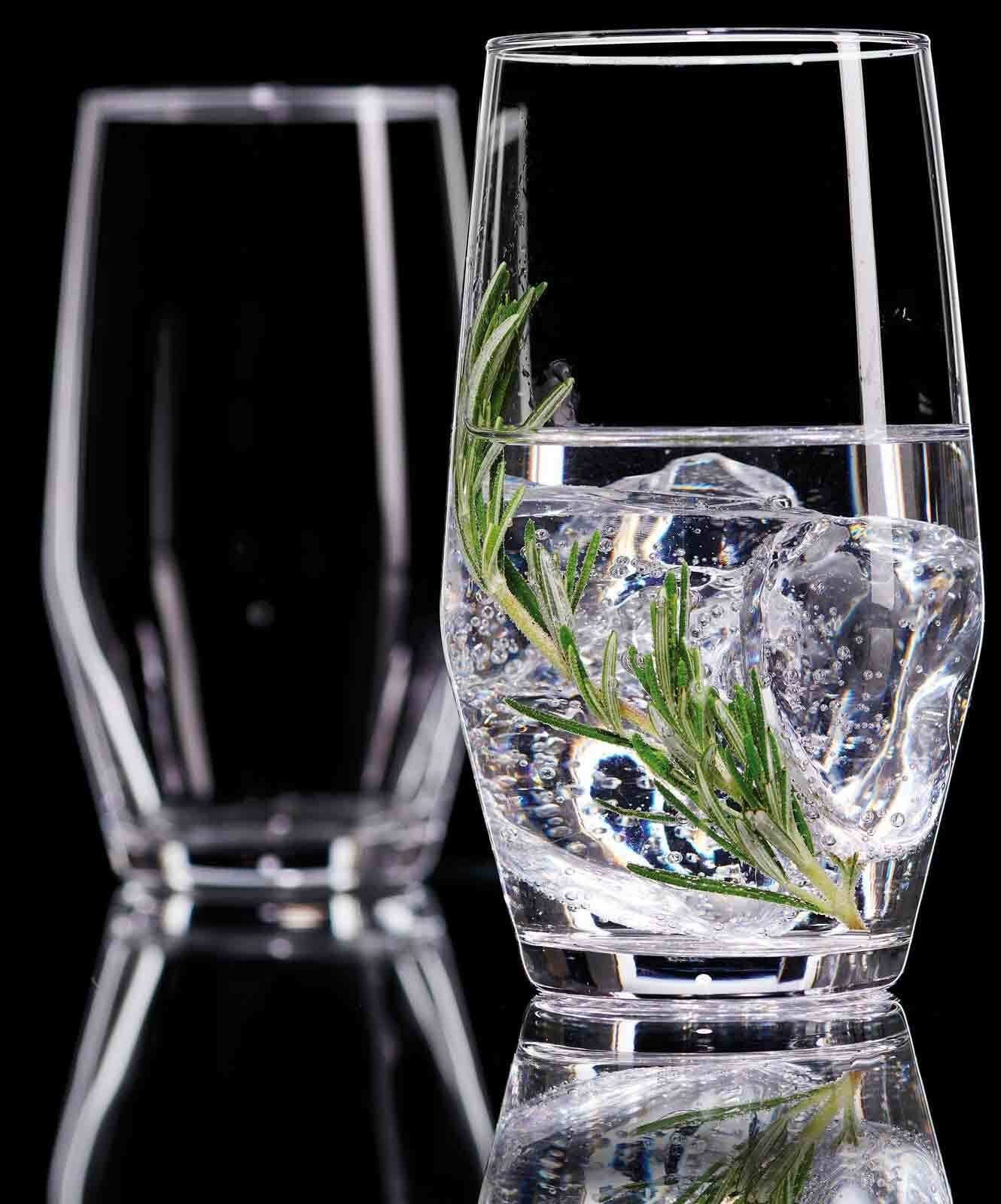 Ritzenhoff & Breker Longdrinkglas Salsa Longdrinkgläser 370 ml 6er Set, 6-tlg., Glas