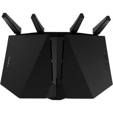 Asus RT-AX82U V2 WLAN-Router, AX5400, WiFi 6, 802.11ax, Dual-Band, RGB-Beleuchtung