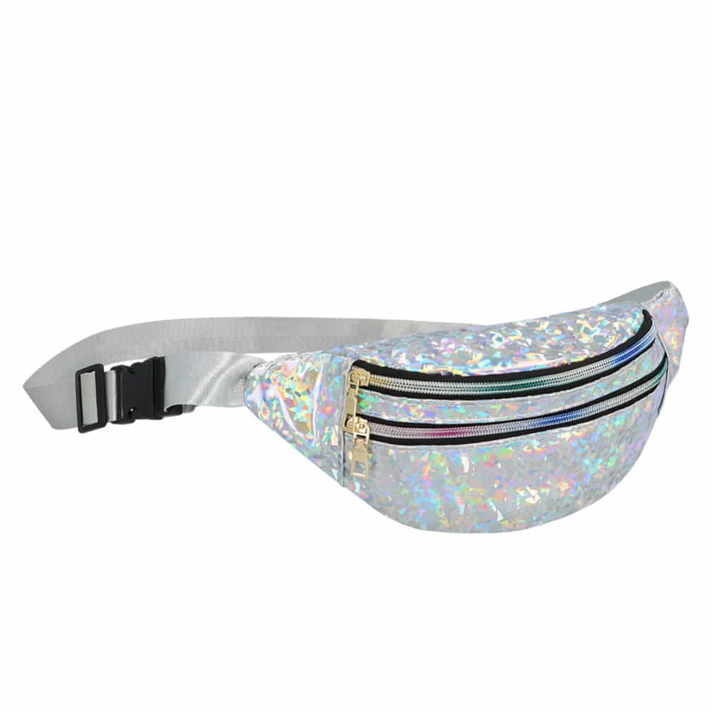 Boland Kostüm Gürteltasche Space Holodelic silber günstig online kaufen