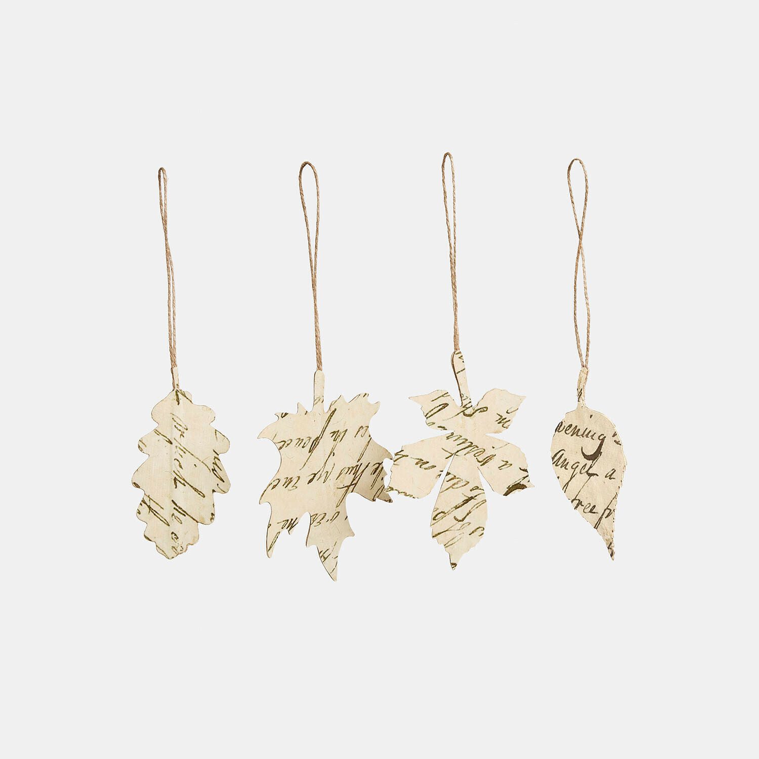 Mirabeau Dekoobjekt Anhänger 4er Set Fleuriene creme