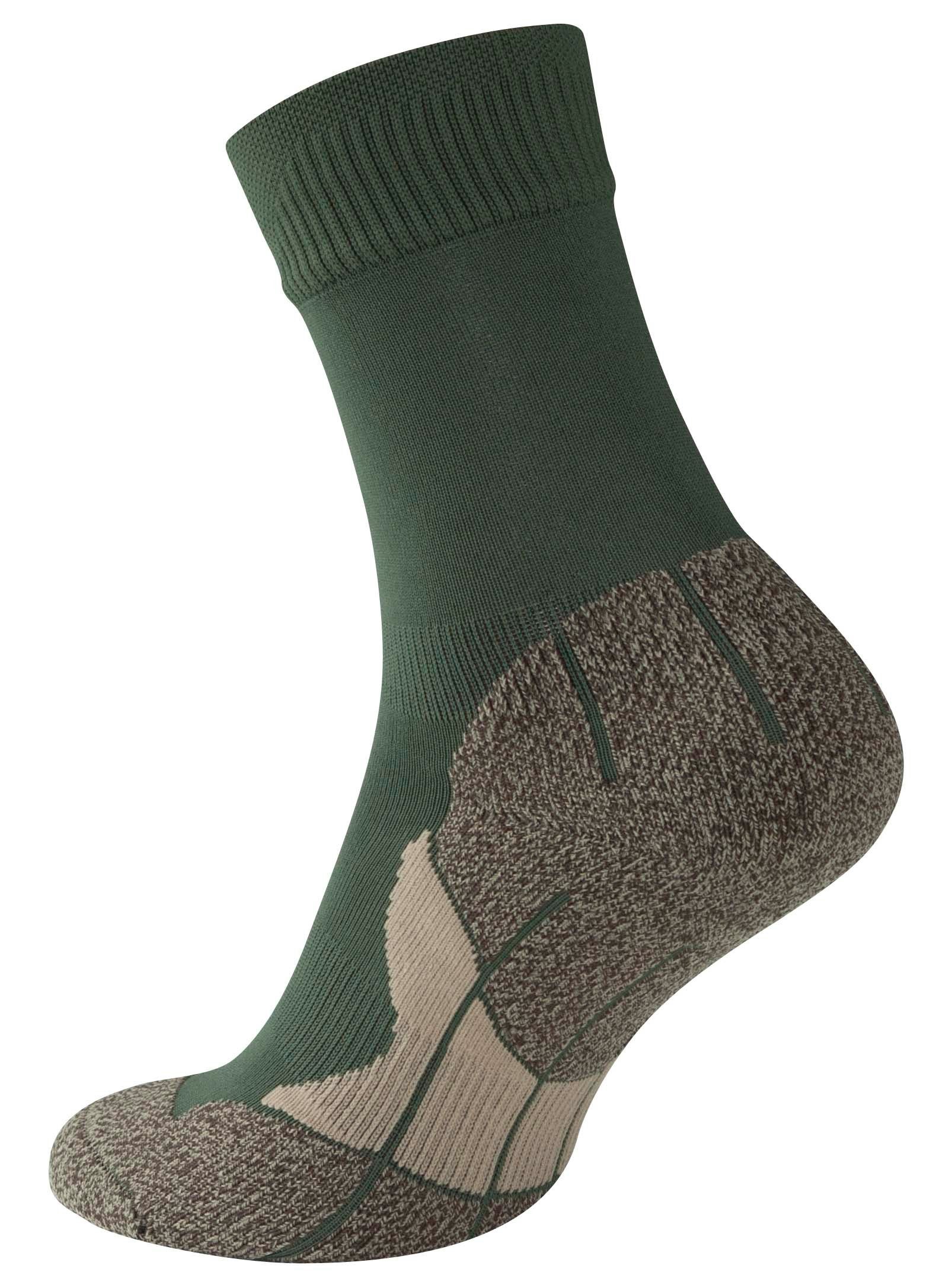 - (2-Paar) mit Soul® Grün Multifunktionssocken Spezialpolsterung Funktionssocken Stark "PERFORMANCE" Socken