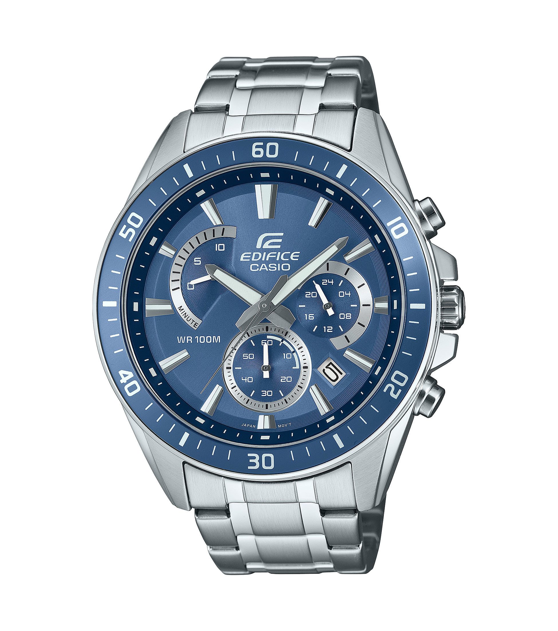 CASIO Quarzuhr Casio Edifice Armbanduhr EFR-552D-2AVUEF Edelstahl
