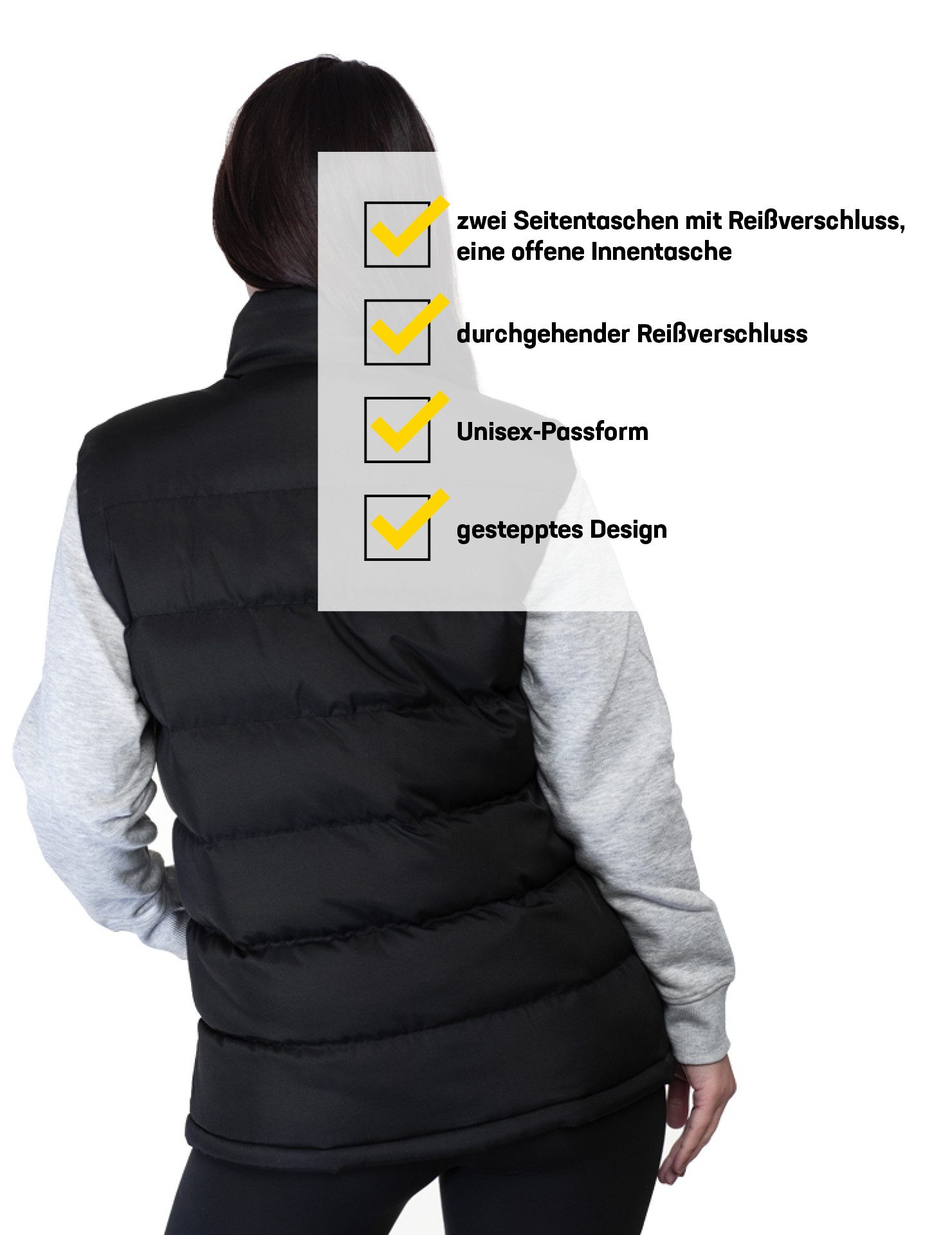 GOGLAND Steppweste GOGLAND® "Tjörn" Unisex Steppweste Unisex-Passform