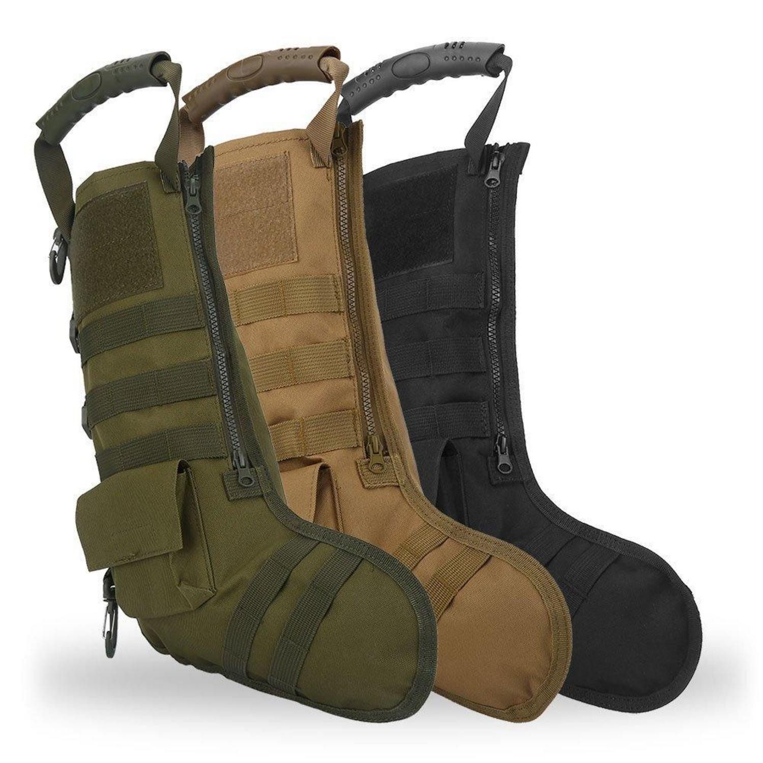 LuxusKollektion Nikolausstiefel Weihnachtsstrumpf Tactical Khaki (1 St)