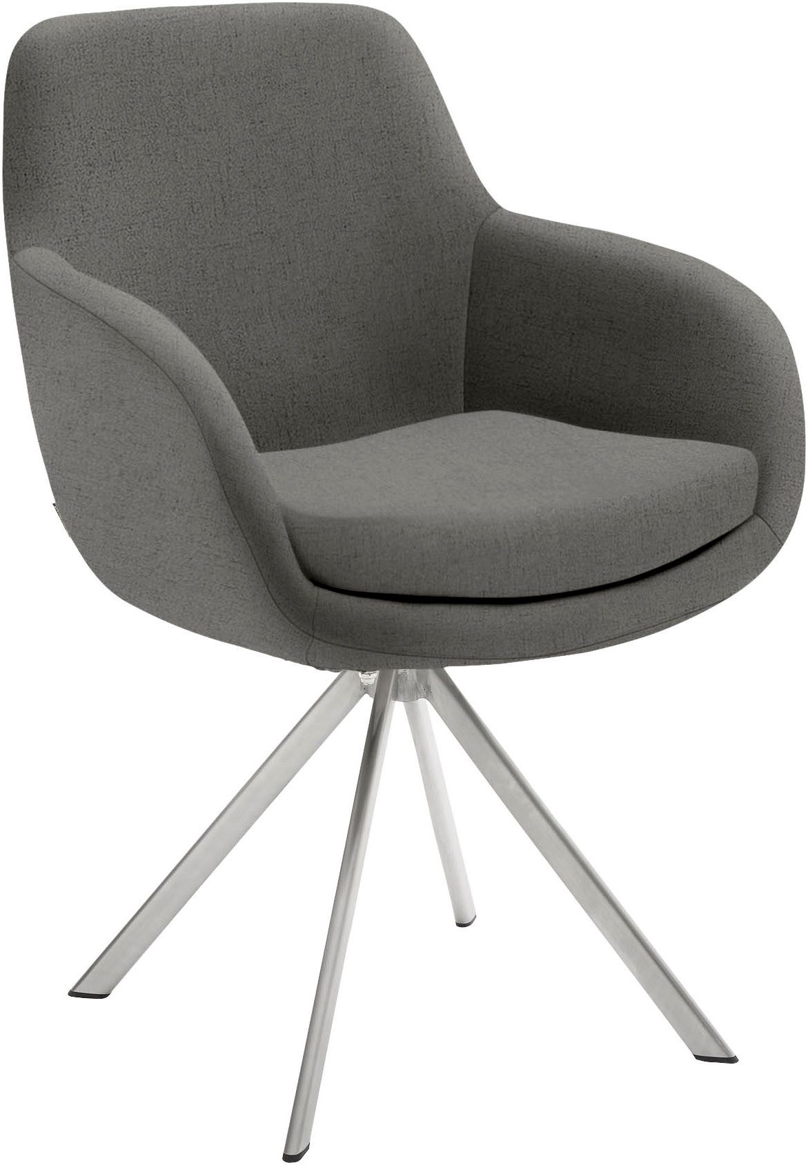 Musterring Esszimmerstuhl Tavia (Set, 2 St), Stativgestell Edelstahl, wahlweise mit Drehfunktion, diverse Цвета(ов)