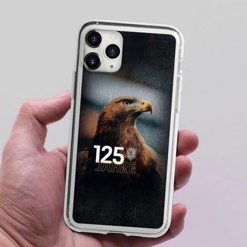 DeinDesign Handyhülle Eintracht Frankfurt 125 Jahre Eintracht Offizielles Lizenzprodukt, Apple iPhone 11 Pro Max Silikon Hülle Bumper Case Handy Schutzhülle