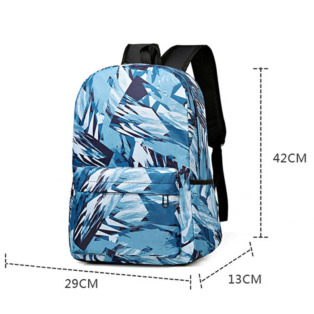 DÖRÖY Schulranzen Große Kapazität Mode Rucksäcke lässig Schultasche blau für Studenten,Schule