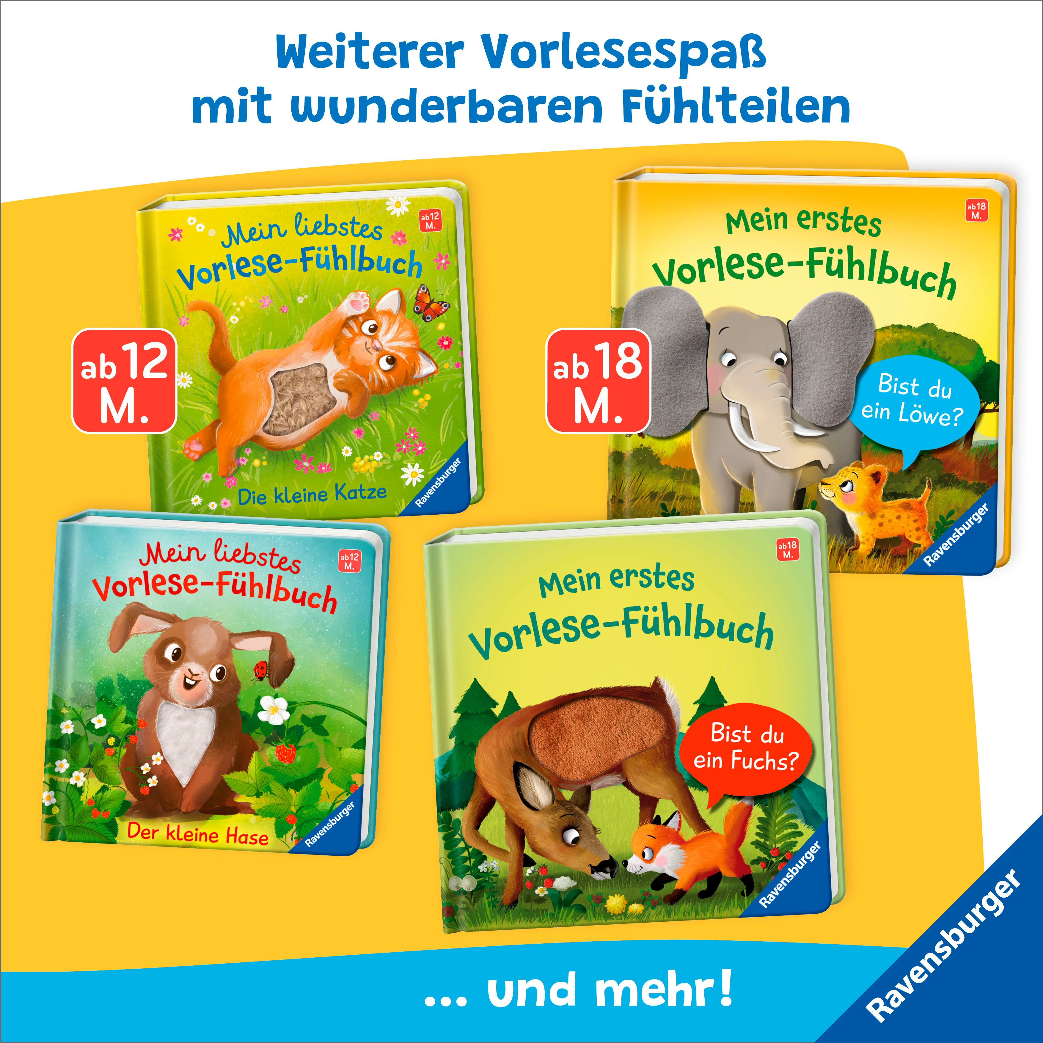 Ravensburger Kinderbuch Pappbilderbuch, Mein erstes Vorlese-Fühlbuch Bist du ein Löwe?
